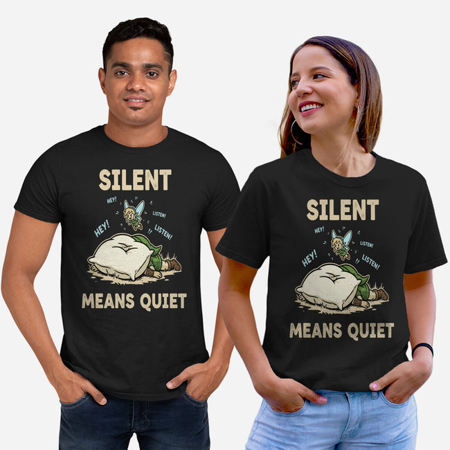 Silent Means Quiet-Unisex-Basic-Tee-LILIVIA