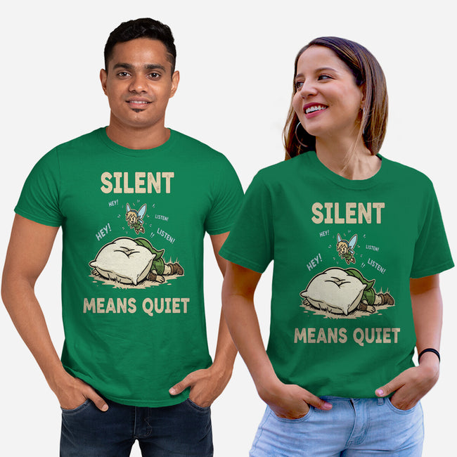 Silent Means Quiet-Unisex-Basic-Tee-LILIVIA