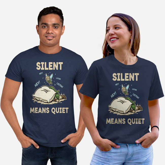 Silent Means Quiet-Unisex-Basic-Tee-LILIVIA