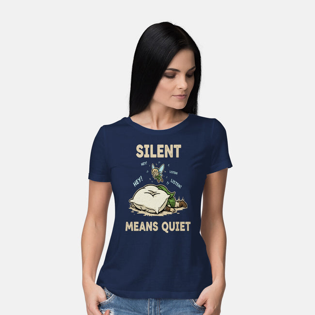 Silent Means Quiet-Womens-Basic-Tee-LILIVIA