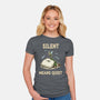 Silent Means Quiet-Womens-Fitted-Tee-LILIVIA
