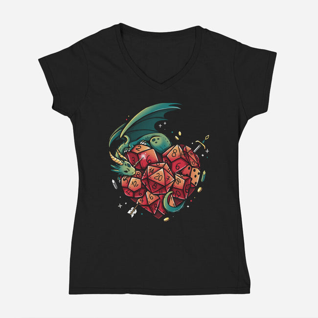 Love Role Play Game-Womens-V-Neck-Tee-Vallina84