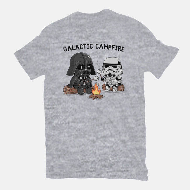 Galactic Campfire-Womens-Fitted-Tee-GODZILLARGE