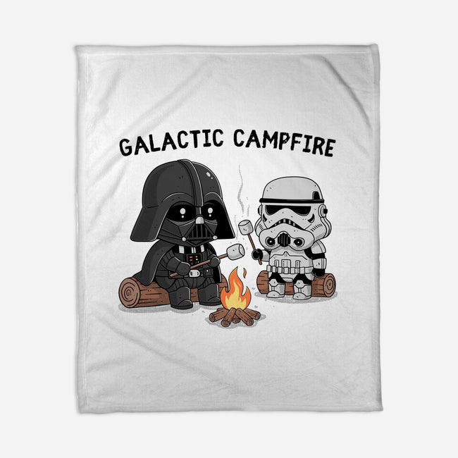 Galactic Campfire-None-Fleece-Blanket-GODZILLARGE