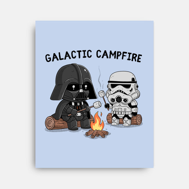 Galactic Campfire-None-Stretched-Canvas-GODZILLARGE