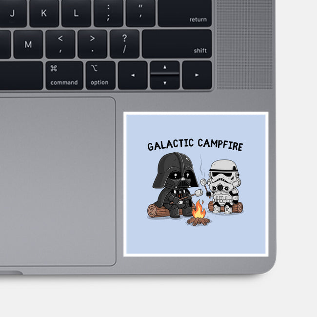 Galactic Campfire-None-Glossy-Sticker-GODZILLARGE