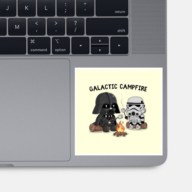 Galactic Campfire-None-Glossy-Sticker-GODZILLARGE