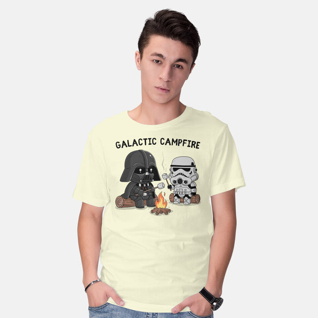 Galactic Campfire-Mens-Basic-Tee-GODZILLARGE