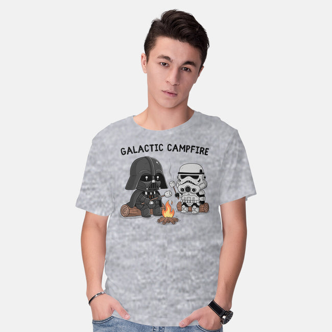 Galactic Campfire-Mens-Basic-Tee-GODZILLARGE