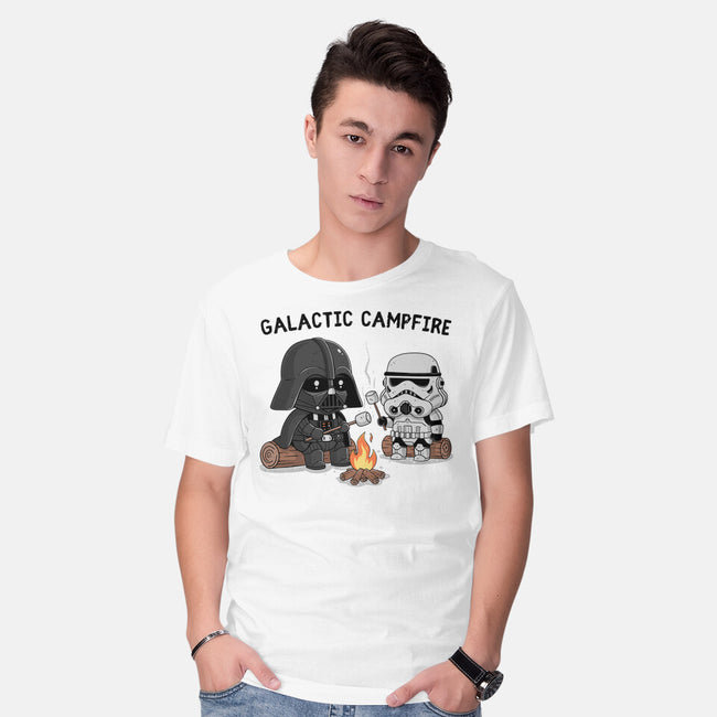 Galactic Campfire-Mens-Basic-Tee-GODZILLARGE