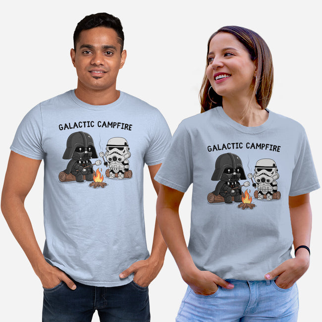 Galactic Campfire-Unisex-Basic-Tee-GODZILLARGE