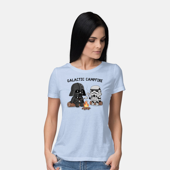 Galactic Campfire-Womens-Basic-Tee-GODZILLARGE