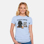 Galactic Campfire-Womens-Fitted-Tee-GODZILLARGE