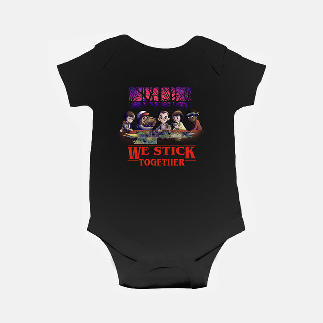 We Stick Together-Baby-Basic-Onesie-fanfabio