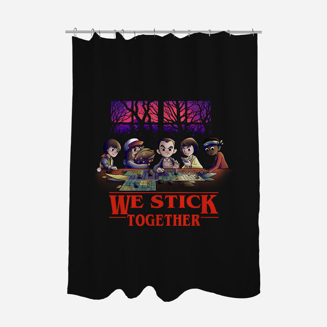 We Stick Together-None-Polyester-Shower Curtain-fanfabio