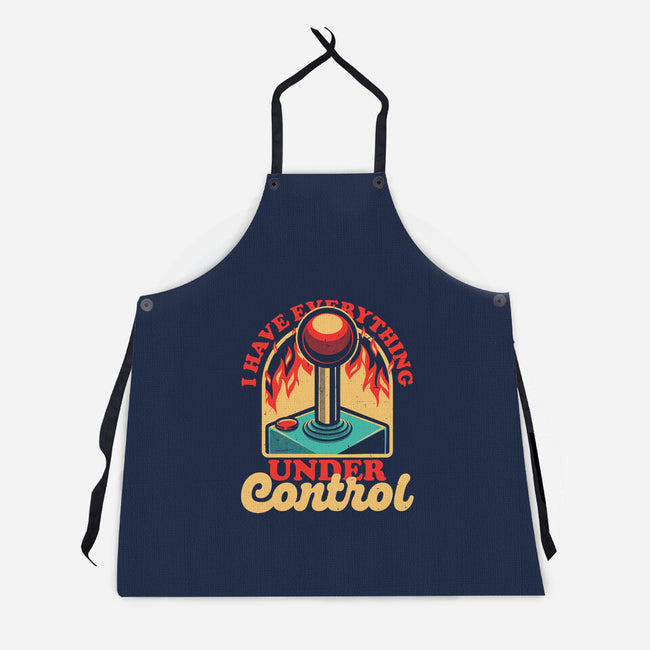Joystick Fire Control Funny-Unisex-Kitchen-Apron-Studio Mootant