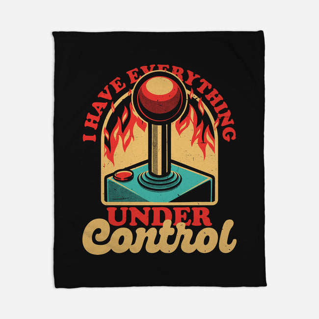 Joystick Fire Control Funny-None-Fleece-Blanket-Studio Mootant