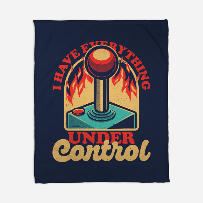 Joystick Fire Control Funny-None-Fleece-Blanket-Studio Mootant