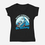 Iceberg Ship Joke-Womens-V-Neck-Tee-Studio Mootant