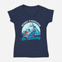 Iceberg Ship Joke-Womens-V-Neck-Tee-Studio Mootant
