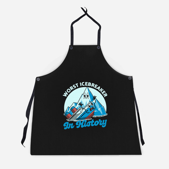Iceberg Ship Joke-Unisex-Kitchen-Apron-Studio Mootant
