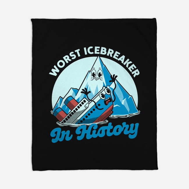 Iceberg Ship Joke-None-Fleece-Blanket-Studio Mootant