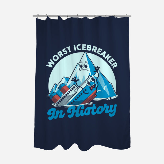 Iceberg Ship Joke-None-Polyester-Shower Curtain-Studio Mootant