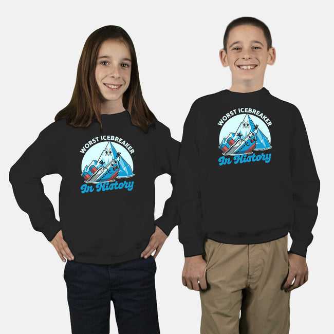 Iceberg Ship Joke-Youth-Crew Neck-Sweatshirt-Studio Mootant