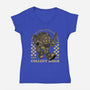Game Mascot Big Protector-Womens-V-Neck-Tee-Studio Mootant