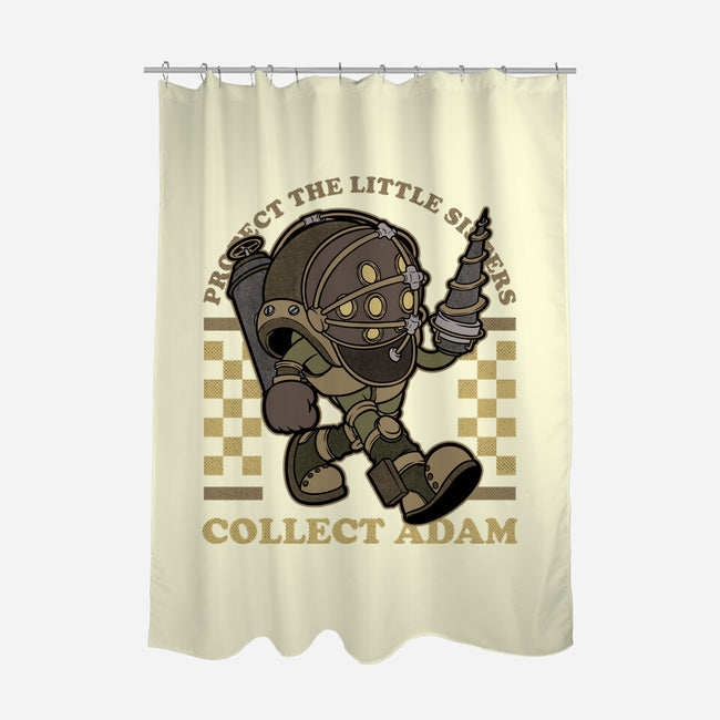 Game Mascot Big Protector-None-Polyester-Shower Curtain-Studio Mootant