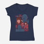 Messed With The Wrong Family-Womens-V-Neck-Tee-Bee Moraes Art