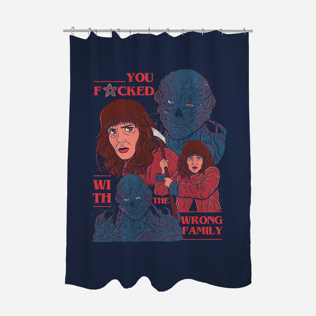 Messed With The Wrong Family-None-Polyester-Shower Curtain-Bee Moraes Art