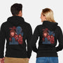 Messed With The Wrong Family-Unisex-Zip-Up-Sweatshirt-Bee Moraes Art