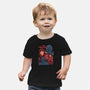 Messed With The Wrong Family-Baby-Basic-Tee-Bee Moraes Art