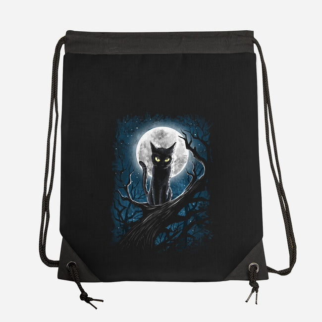 The Guardian Of The Moon-None-Drawstring-Bag-zascanauta