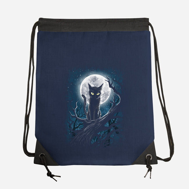 The Guardian Of The Moon-None-Drawstring-Bag-zascanauta