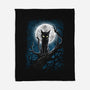 The Guardian Of The Moon-None-Fleece-Blanket-zascanauta