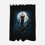 The Guardian Of The Moon-None-Polyester-Shower Curtain-zascanauta