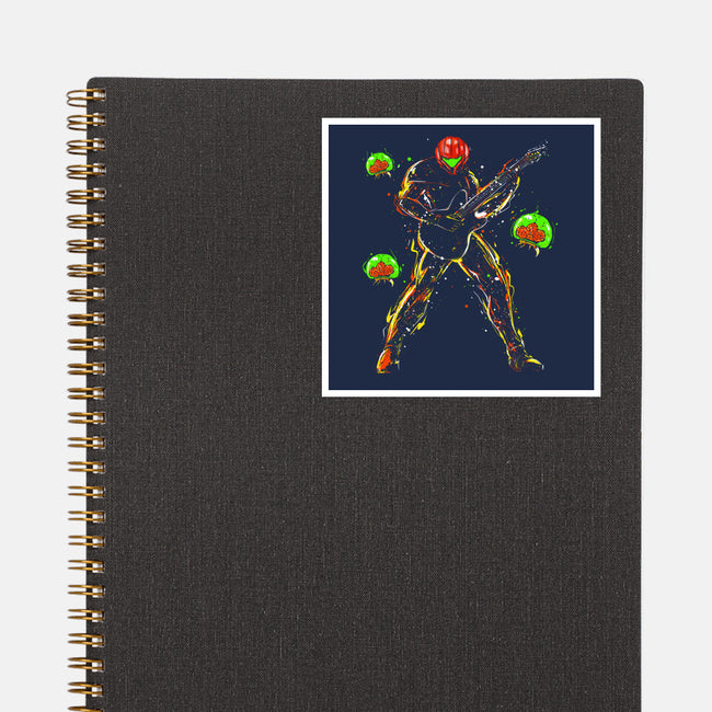 Samus And The Metroids-None-Glossy-Sticker-kharmazero