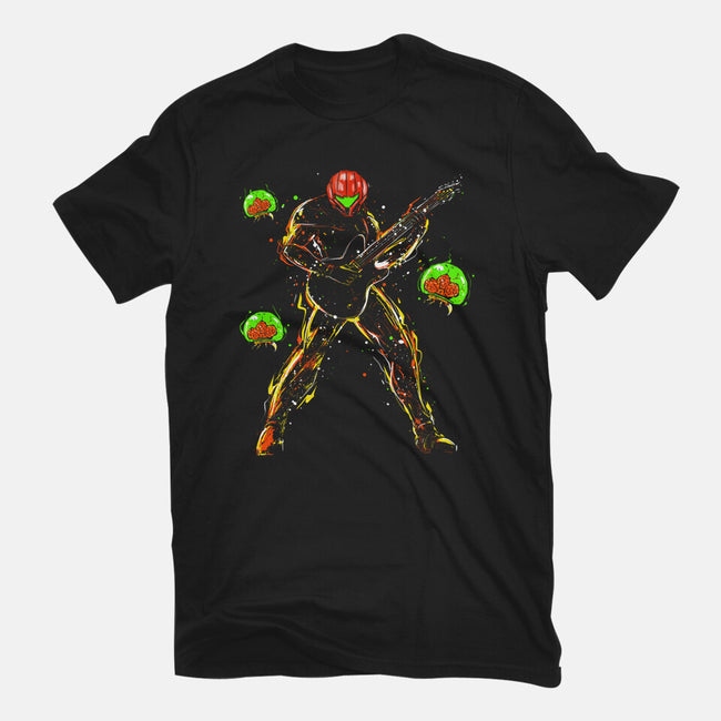 Samus And The Metroids-Mens-Basic-Tee-kharmazero