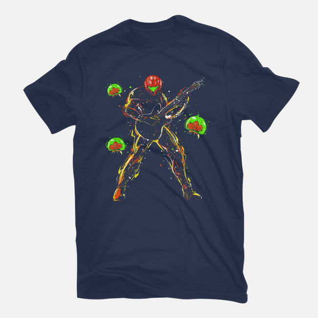 Samus And The Metroids-Mens-Basic-Tee-kharmazero