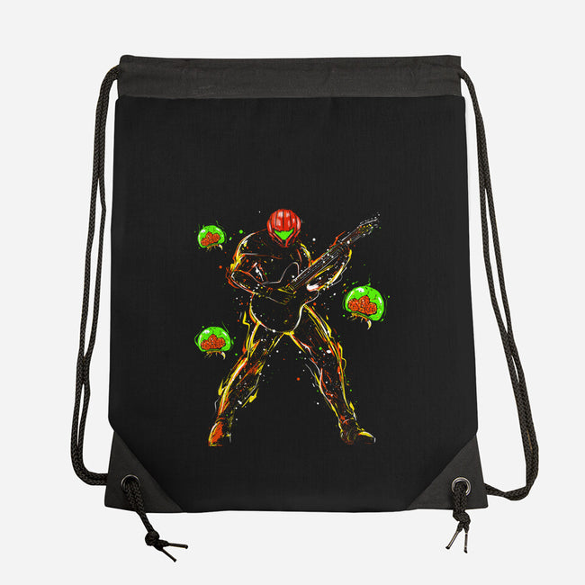 Samus And The Metroids-None-Drawstring-Bag-kharmazero