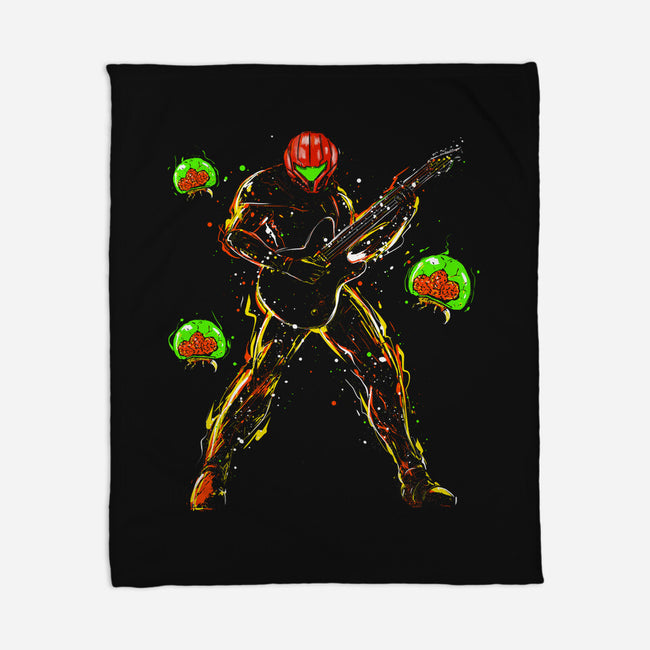 Samus And The Metroids-None-Fleece-Blanket-kharmazero