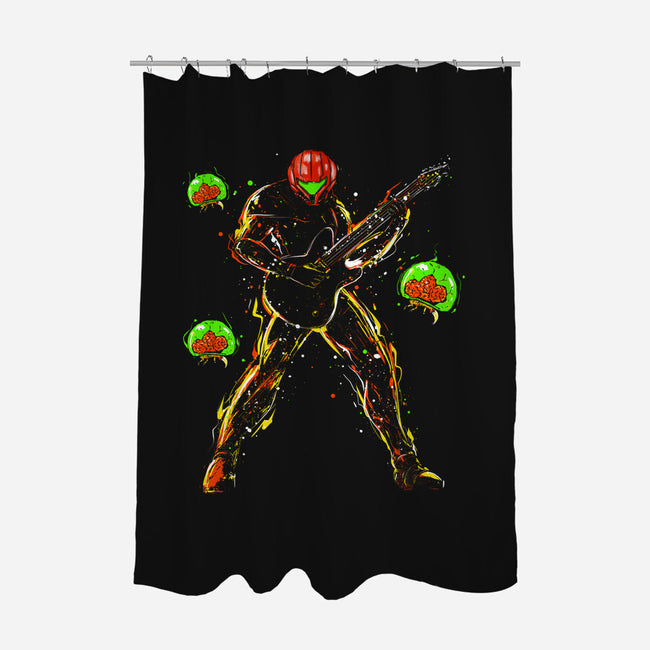 Samus And The Metroids-None-Polyester-Shower Curtain-kharmazero