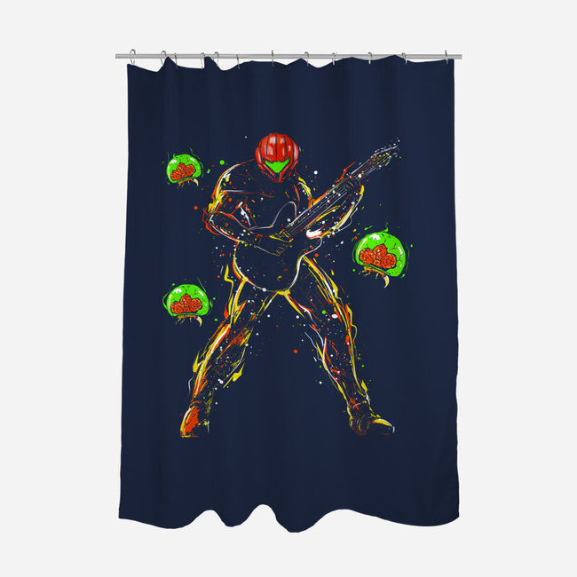 Samus And The Metroids-None-Polyester-Shower Curtain-kharmazero