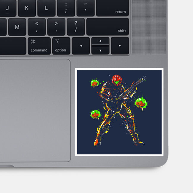 Samus And The Metroids-None-Glossy-Sticker-kharmazero