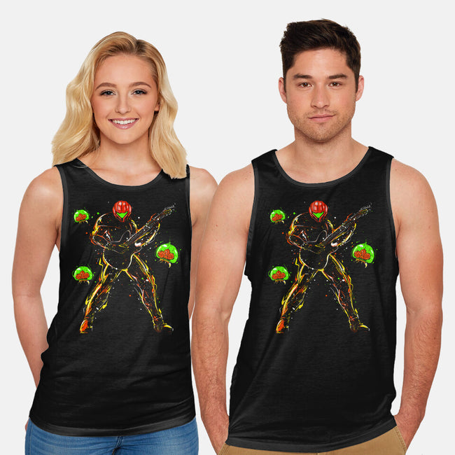 Samus And The Metroids-Unisex-Basic-Tank-kharmazero