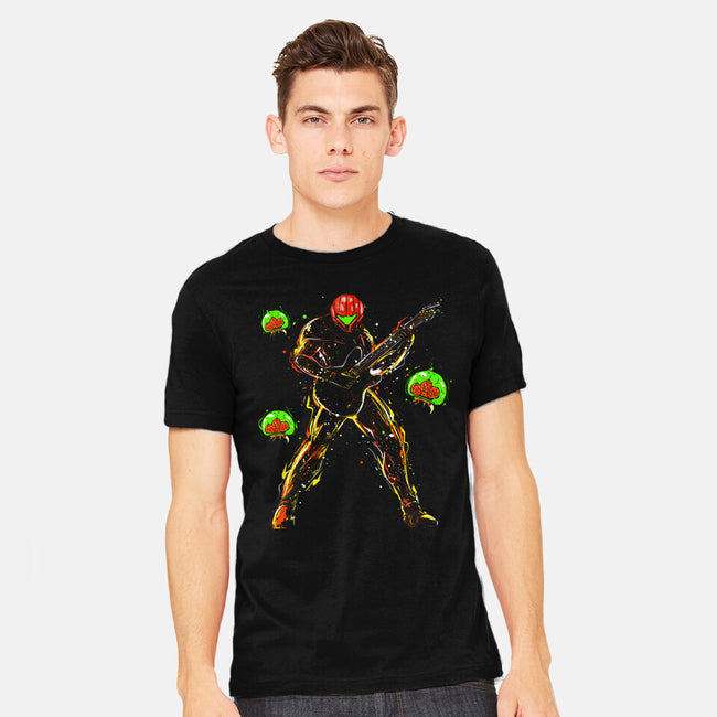 Samus And The Metroids-Mens-Heavyweight-Tee-kharmazero