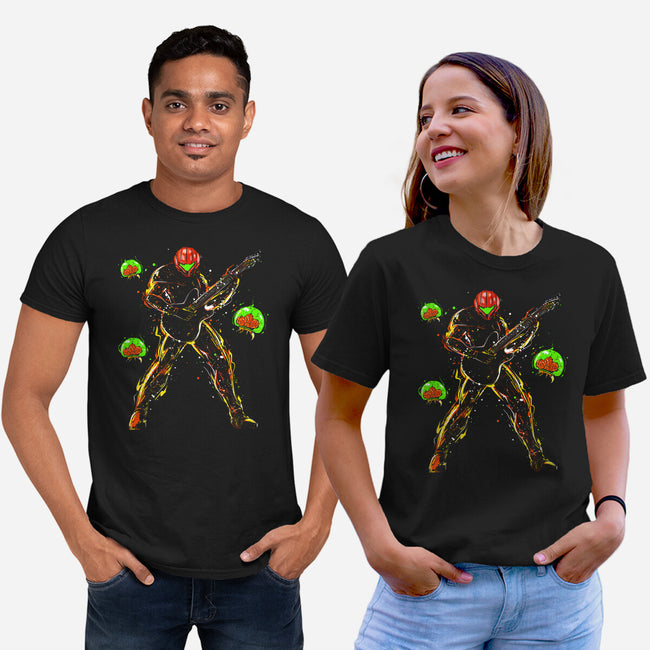 Samus And The Metroids-Unisex-Basic-Tee-kharmazero
