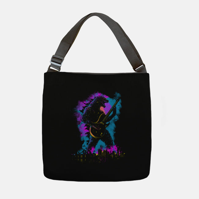 Rock Zilla-None-Adjustable Tote-Bag-kharmazero